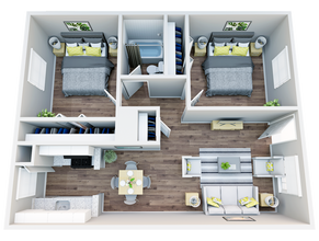2X1 B1R 412 floor plan
